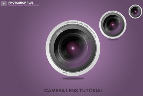 camera lens logo. A Camera Lens In Photoshop
